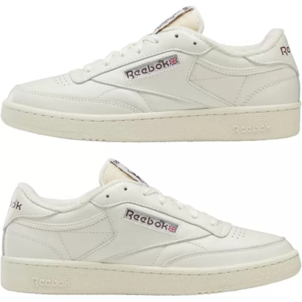imageReebok Mens Club C 85 SneakerChalkAlabasterMaroon