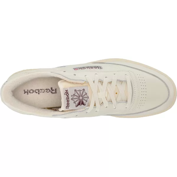 imageReebok Mens Club C 85 SneakerChalkAlabasterMaroon