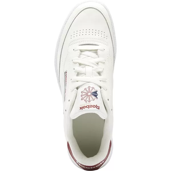 imageReebok Mens Club C 85 SneakerChalkChalkRed Ember