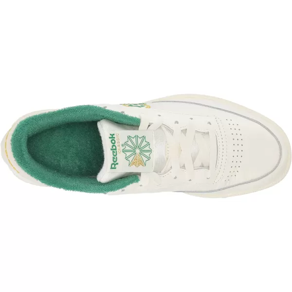 imageReebok Mens Club C 85 SneakerChalkGlen GreenGold Met