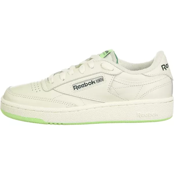 imageReebok Mens Club C 85 SneakerChalkNeon MintForest Green