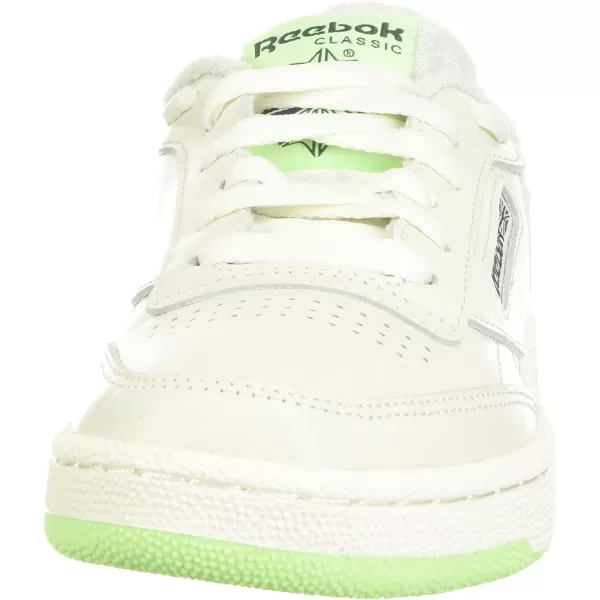 imageReebok Mens Club C 85 SneakerChalkNeon MintForest Green