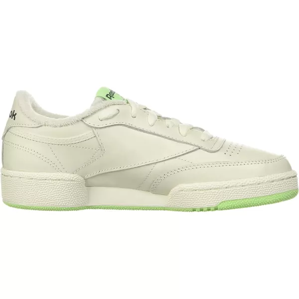 imageReebok Mens Club C 85 SneakerChalkNeon MintForest Green
