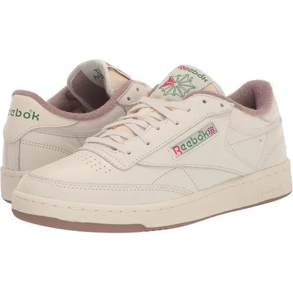 imageReebok Mens Club C 85 SneakerChalkTaupeGlen Green