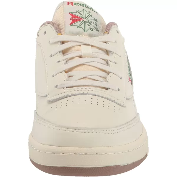 imageReebok Mens Club C 85 SneakerChalkTaupeGlen Green