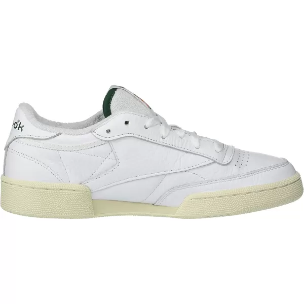 imageReebok Mens Club C 85 SneakerFtwr WhiteAlabasterDark Green