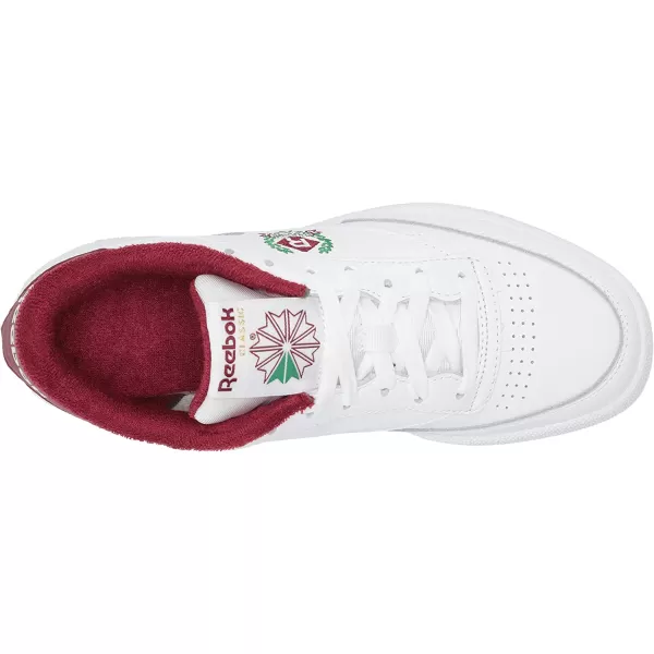 imageReebok Mens Club C 85 SneakerFtwr WhiteFtwr WhiteClassic Burgundy
