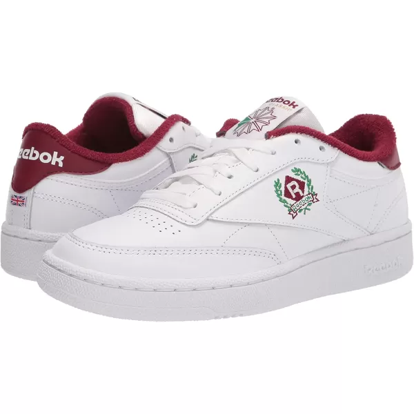 imageReebok Mens Club C 85 SneakerFtwr WhiteFtwr WhiteClassic Burgundy