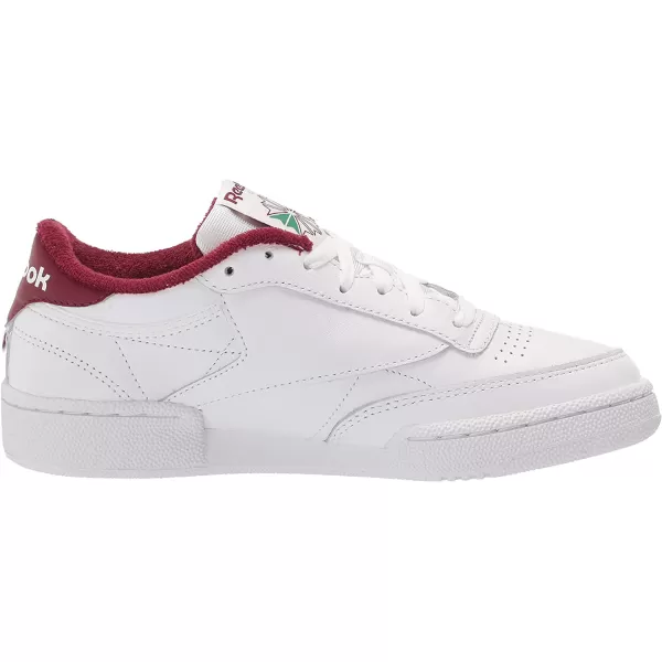 imageReebok Mens Club C 85 SneakerFtwr WhiteFtwr WhiteClassic Burgundy