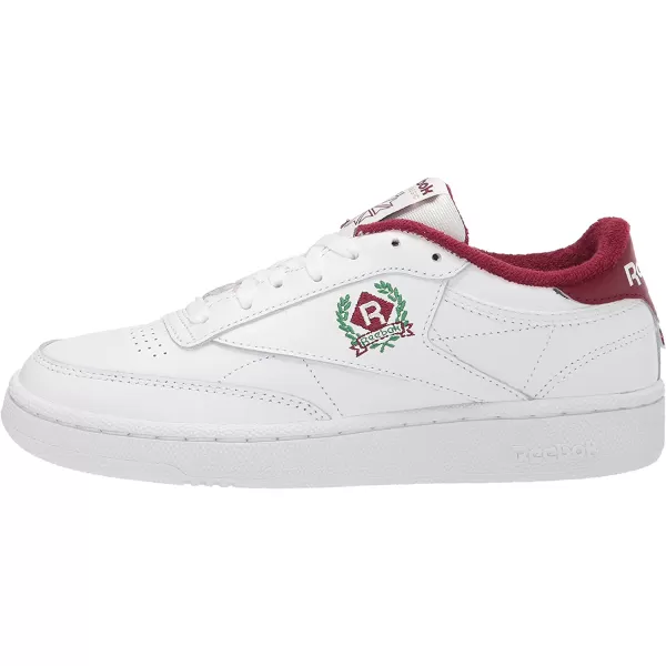 imageReebok Mens Club C 85 SneakerFtwr WhiteFtwr WhiteClassic Burgundy