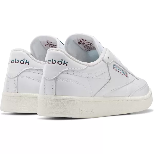 imageReebok Mens Club C 85 SneakerFtwr WhiteSeaport TealClassic Burgundy