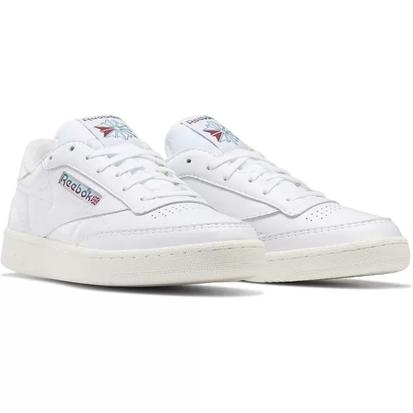 imageReebok Mens Club C 85 SneakerFtwr WhiteSeaport TealClassic Burgundy