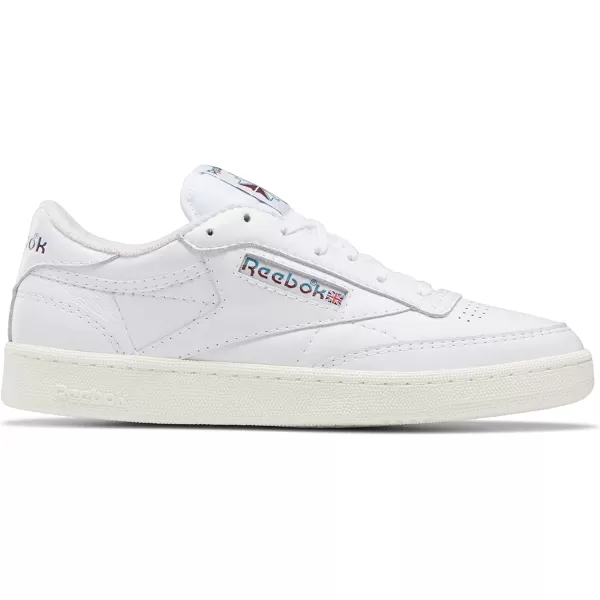 imageReebok Mens Club C 85 SneakerFtwr WhiteSeaport TealClassic Burgundy