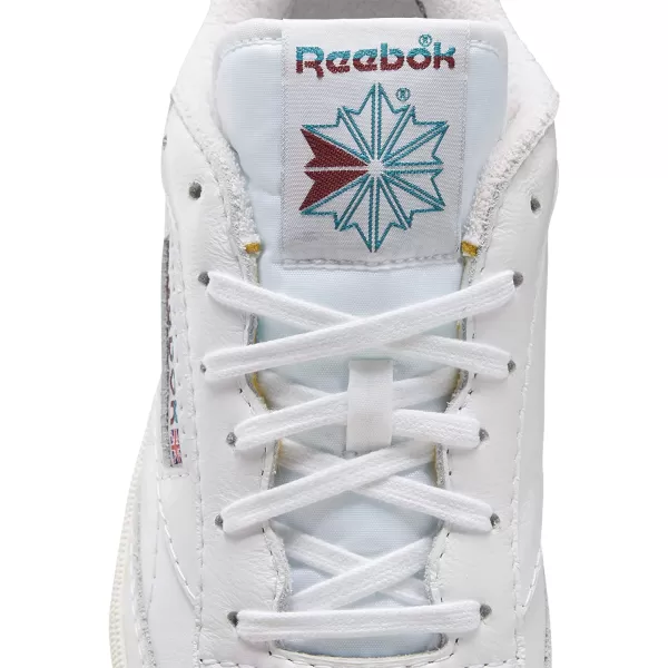 imageReebok Mens Club C 85 SneakerFtwr WhiteSeaport TealClassic Burgundy