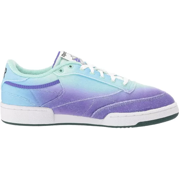 imageReebok Mens Club C 85 SneakerHint MintForest GreenSolar Purple