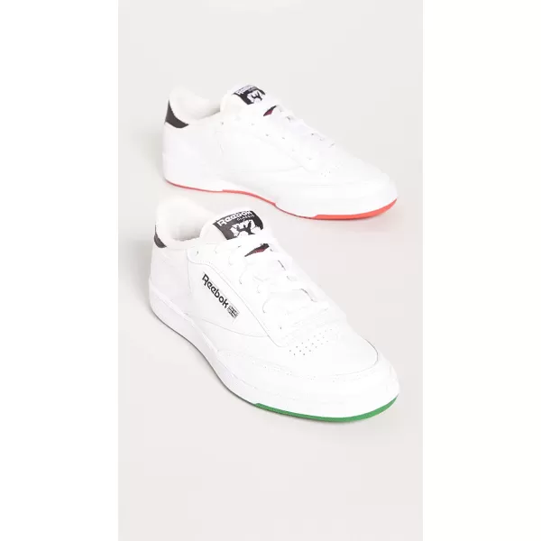 imageReebok Mens Club C 85 SneakerHuman Rights Now WhiteVector Red