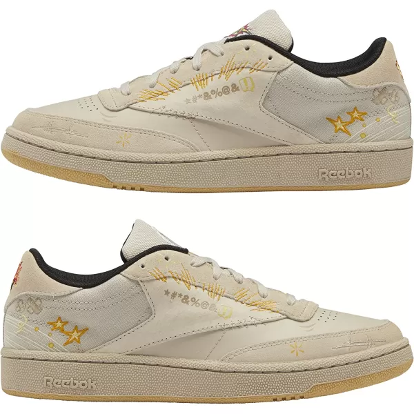 imageReebok Mens Club C 85 SneakerLooney TunesPebbleBright Ochre