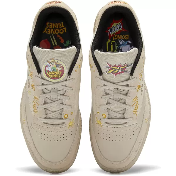 imageReebok Mens Club C 85 SneakerLooney TunesPebbleBright Ochre