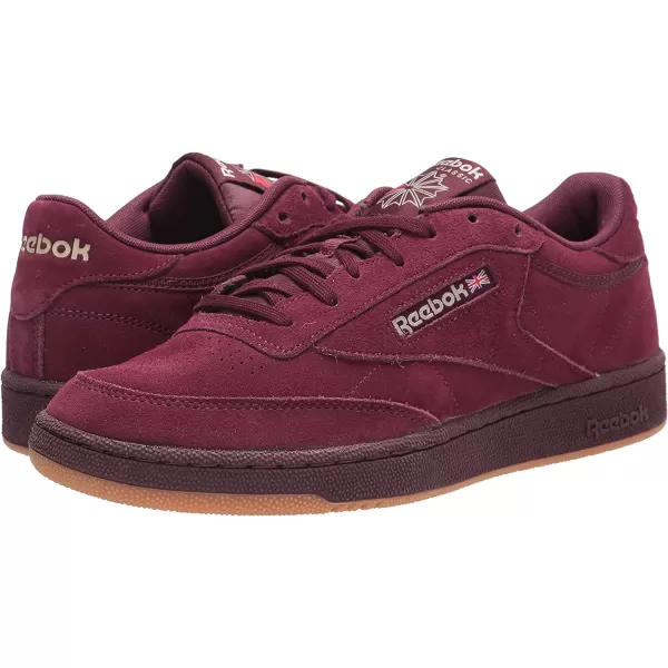 imageReebok Mens Club C 85 SneakerMaroonModern BeigeGum