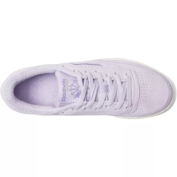imageReebok Mens Club C 85 SneakerPuroasCozy PurpleChalk