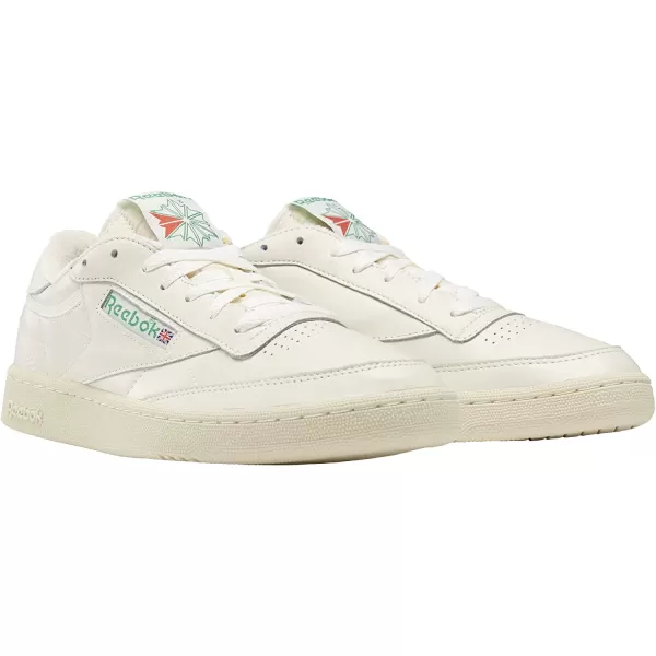 imageReebok Mens Club C 85 SneakerTopchalkPaperwhiteGlen Green