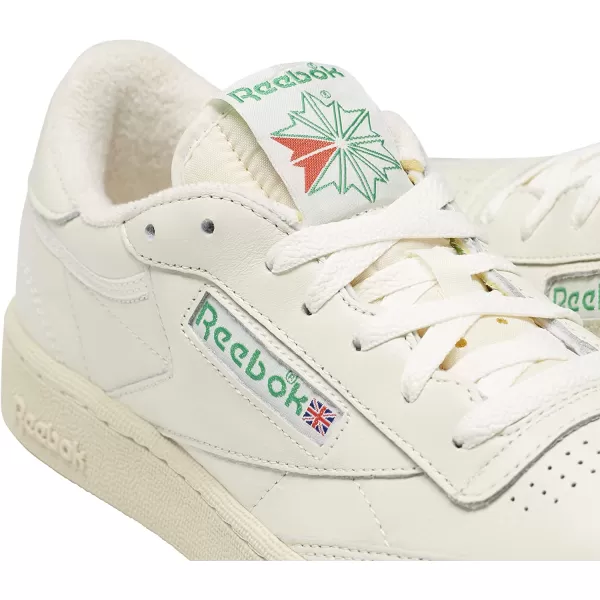 imageReebok Mens Club C 85 SneakerTopchalkPaperwhiteGlen Green
