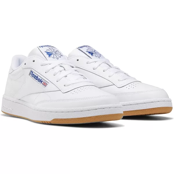imageReebok Mens Club C 85 SneakerWhiteRoyalgum