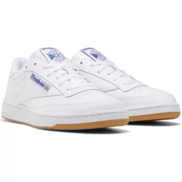 imageReebok Mens Club C 85 SneakerWhiteRoyalgum