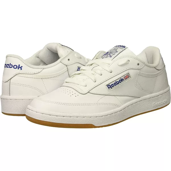 imageReebok Mens Club C 85 SneakerWhiteRoyalgum
