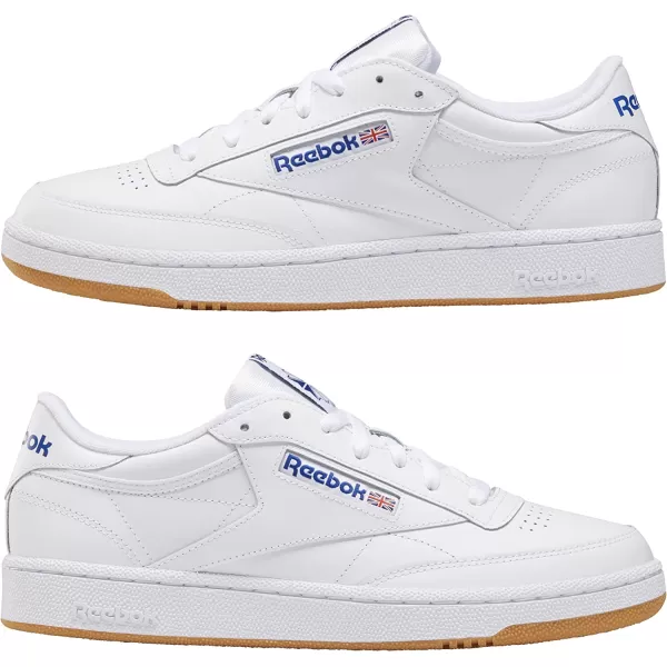 imageReebok Mens Club C 85 SneakerWhiteRoyalgum