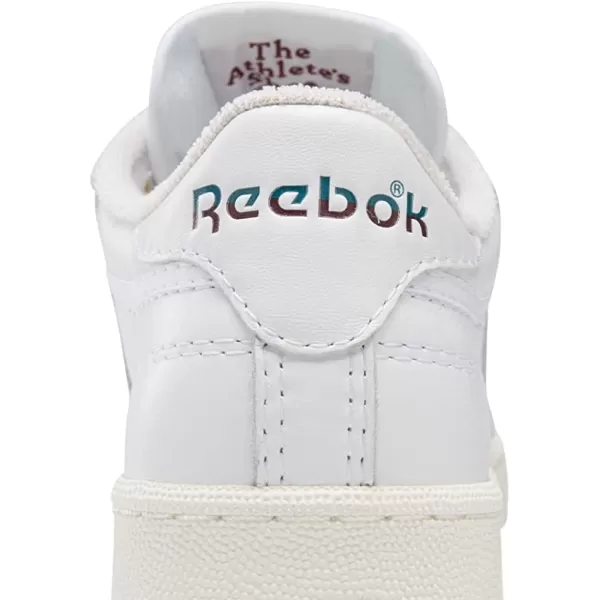 imageReebok Mens Club C 85 SneakerWhiteSeaport TealClassic Burgundy