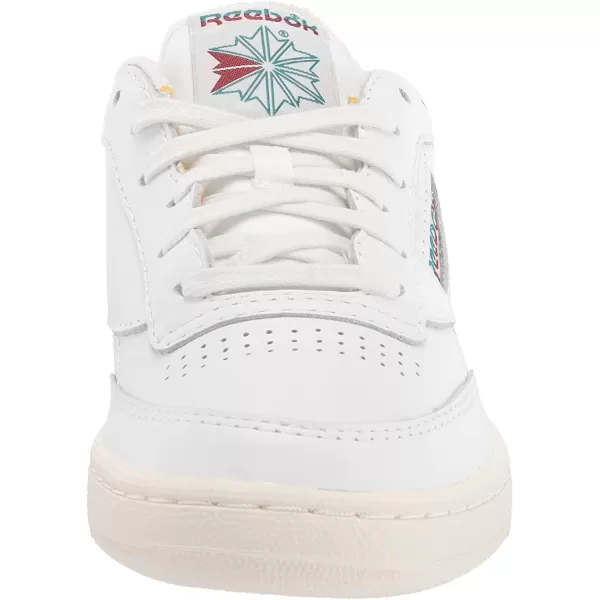 imageReebok Mens Club C 85 SneakerWhiteSeaport TealClassic Burgundy