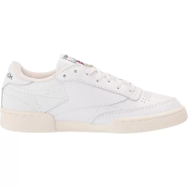imageReebok Mens Club C 85 SneakerWhiteSeaport TealClassic Burgundy