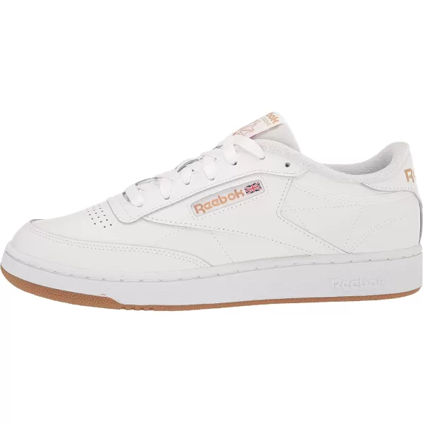 imageReebok Mens Club C 85 SneakerWhiteTrue BeigeReebok Lee