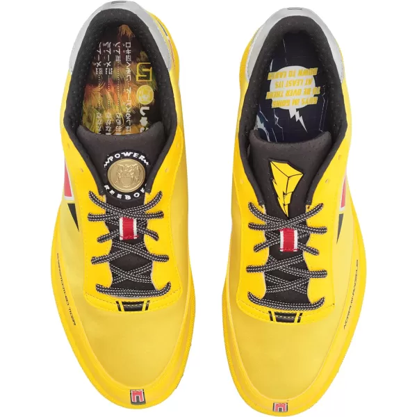 imageReebok Mens Club C 85 Vegan SneakersPower Rangers YellowRed