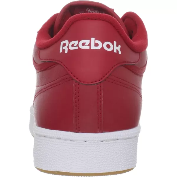 imageReebok Mens Club C Sneaker  Excellent RedWhiteGum