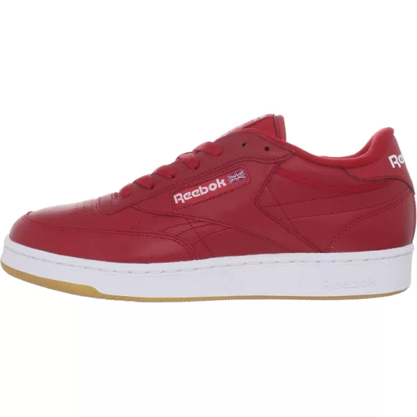 imageReebok Mens Club C Sneaker  Excellent RedWhiteGum