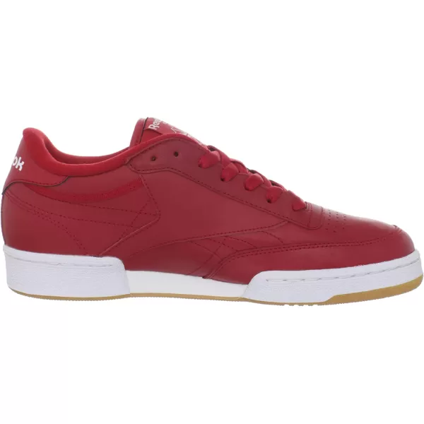 imageReebok Mens Club C Sneaker  Excellent RedWhiteGum
