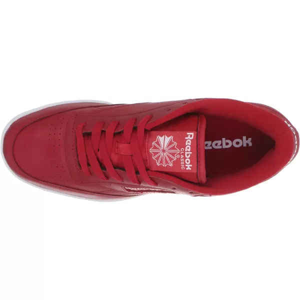 imageReebok Mens Club C Sneaker  Excellent RedWhiteGum