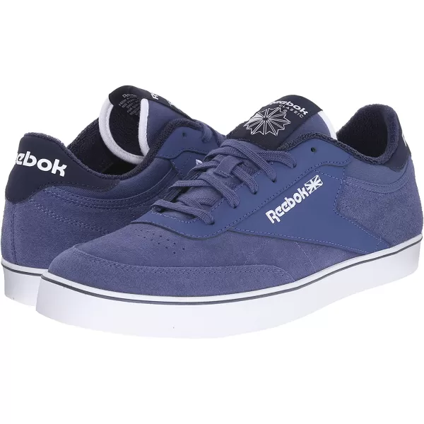 imageReebok Mens Club C Sneaker  Midnight BlueWhiteColle