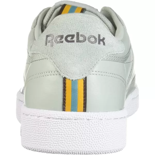 imageReebok Mens Club C Sneaker  Sea SprayWhiteLush EarthGoldMineral Dust