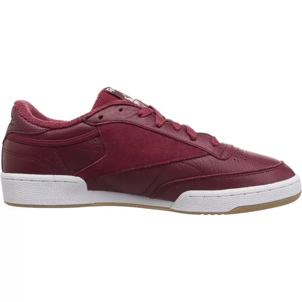 imageReebok Mens Club C Sneaker  Urban MaroonWhiteWashed Bluegum