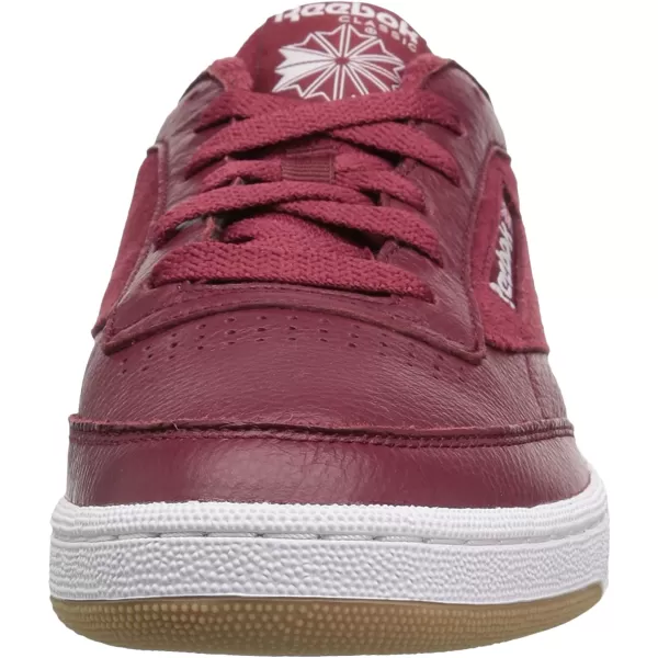imageReebok Mens Club C Sneaker  Urban MaroonWhiteWashed Bluegum