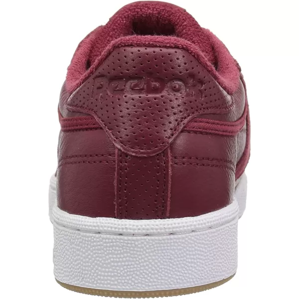 imageReebok Mens Club C Sneaker  Urban MaroonWhiteWashed Bluegum