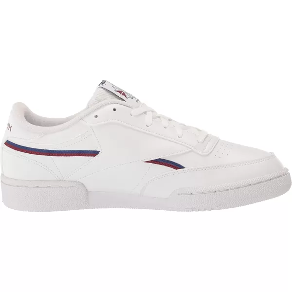 imageReebok Mens Club C Sneaker WhiteCin StockaltBurgundy