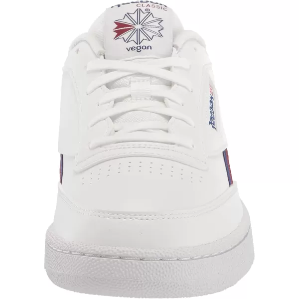 imageReebok Mens Club C Sneaker WhiteCin StockaltBurgundy