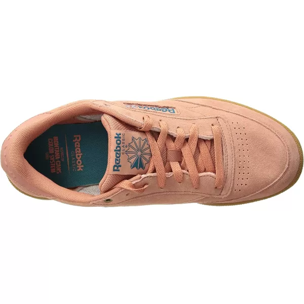 imageReebok Mens Club C Sneaker in Apricot Teal and Gum