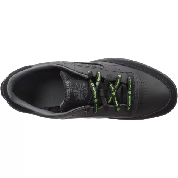 imageReebok Mens Club C Sneaker in BlackTrue GreyNeon Lime