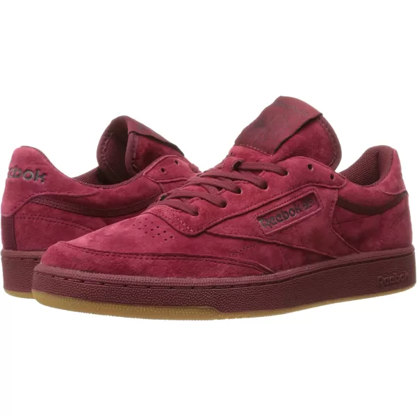 imageReebok Mens Club C Sneaker in Collegiate Burgundy and Dark Red