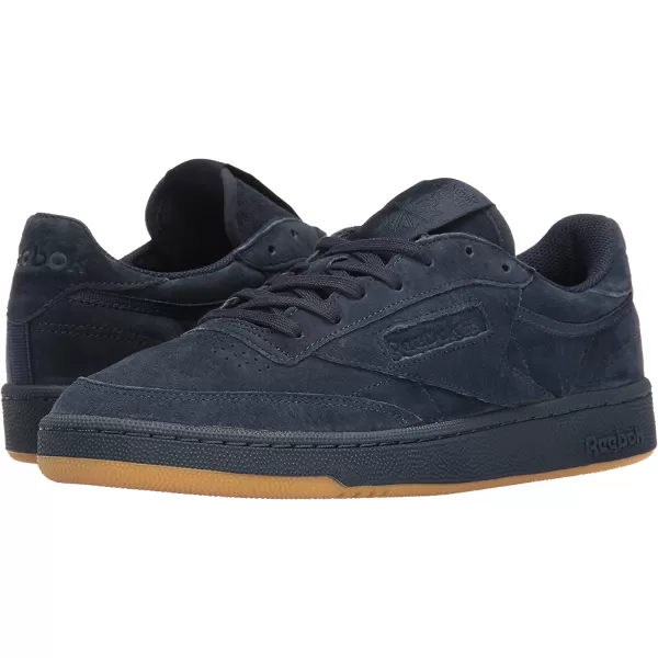 imageReebok Mens Club C Sneaker in Collegiate Navy and Night Navy with a Gum Sole